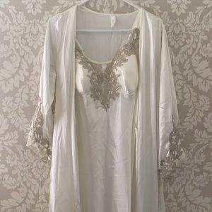 Elegant white night gown